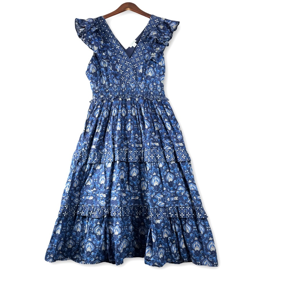 Sundance Blue Paisley Midi Dress